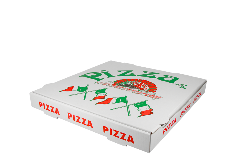 Pizza Kartons It´s Pizza Time (36x36x4cm) 100 Stück Pizza Kartons It´s Pizza Time (36x36x4cm) 100 Stück