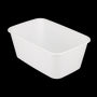 Reusable meal container 1000ml white