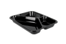 CPET tray black 3 vak 1001.01 226x177x31mm