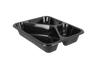 CPET tray black 3 vak C2227-3F 227x178x43mm
