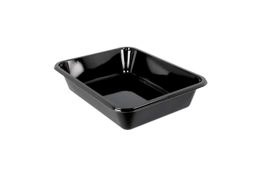 TakeAware.nl CPET tray zwart 500ml C2171-1K 171x127x35mm