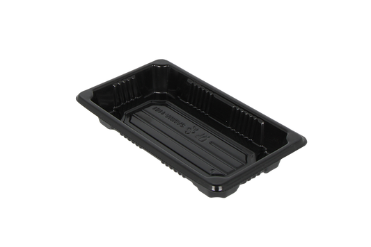 Sushitray + lid 160*90*20mm Combi Box S Black