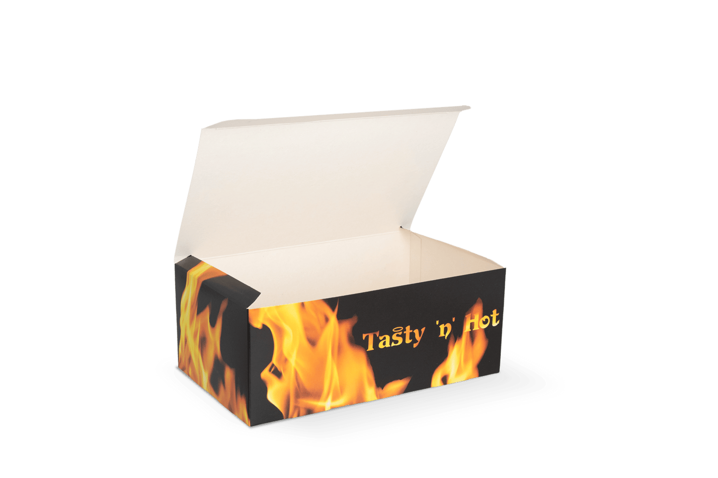 takeaware.nl Maaltijdbakken en schalen Fried Chicken box middel 17,8x10,6x7cm Tasty 'n Hot