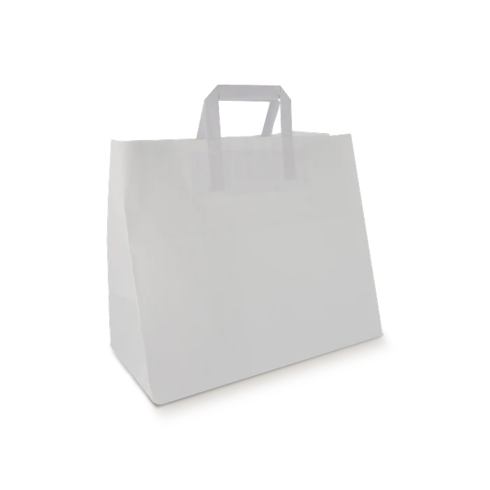 Paper bags Large white 90 gr. 32+17x29cm