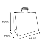 TakeAware.nl Papieren tassen Middel kraft 80 gr. 27+17x29cm