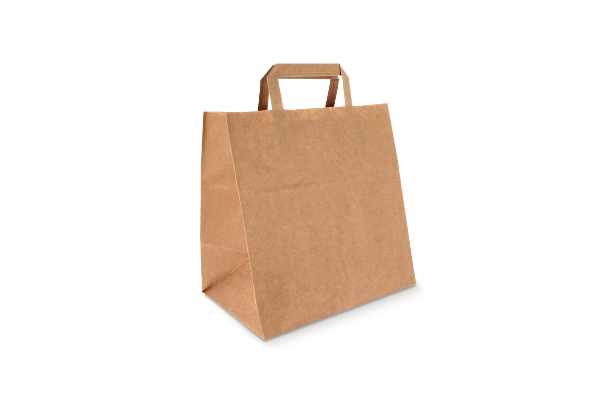 Paper bags Medium kraft 80 gr. 27+17x29cm