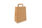 TakeAware.nl Papieren tasjes Klein kraft 80 gr. 22+10x29cm