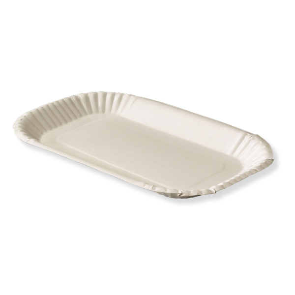 Cardboard bowl White 150x230x20mm