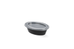 takeaware.nl Saus- en amusebakjes Ovaal sausbakje 1oz 25ml Ø70mm Zwart
