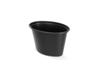 takeaware.nl Saus- en amusebakjes Ovaal sausbakje 5oz 125ml Ø95mm Zwart