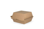 takeaware.nl Hamburgerbakjes Hamburgerbakje IP7 Klein golfkarton kraft Bio