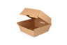Hamburgerbakje IP6 Groot golfkarton kraft BIO