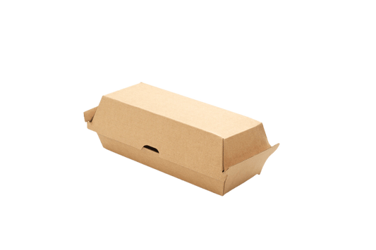 takeaware.nl Friet- en snackbakjes Hotdog box 18x7x7cm kraft