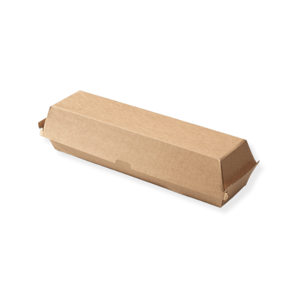 Barrette Box Baguette Boxes Kraft Brown, 300 x 65 x 80 mm BIO FSC® Mix – TakeAware.nl