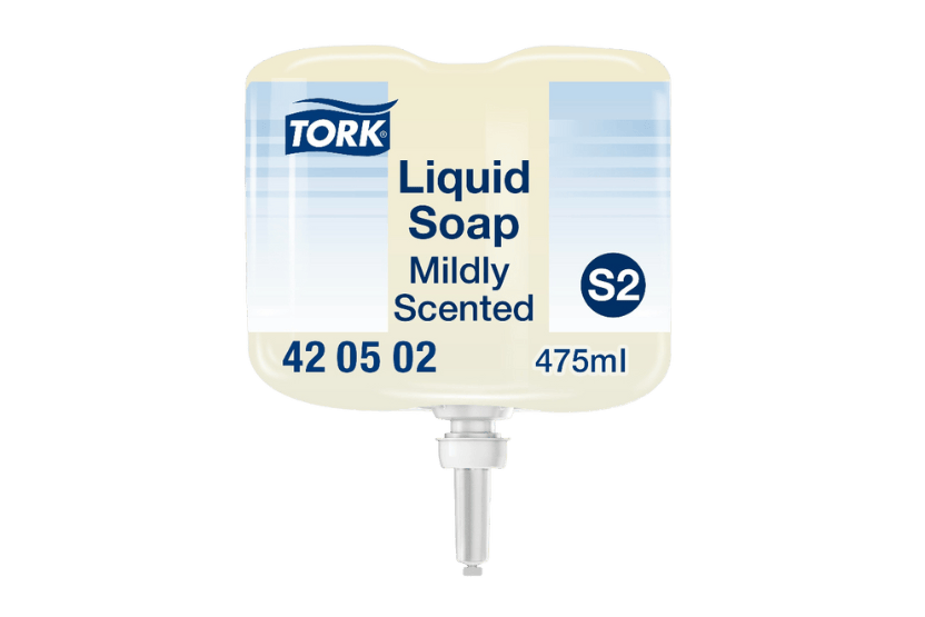 Tork Tork® S2 Mild Geparfumeerde Mini Vloeibare Handzeep 8x475ml Frisse geur (420502)