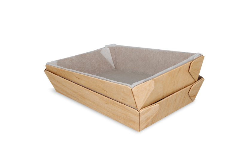 Wooden tray 144x100x35mm 