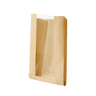 Broodzak met venster 16+20x22cm kraft