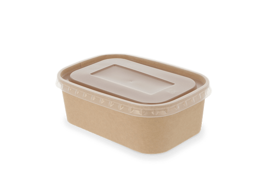 Cardboard Microwave Container 750ml Kraft