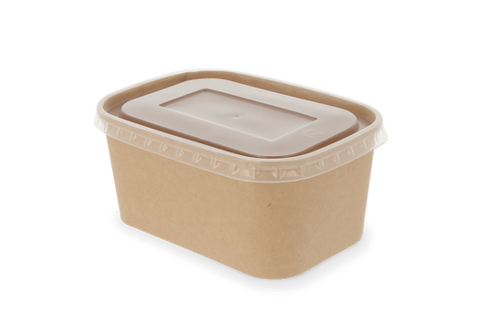 Cardboard Microwave Container 1000ml Kraft