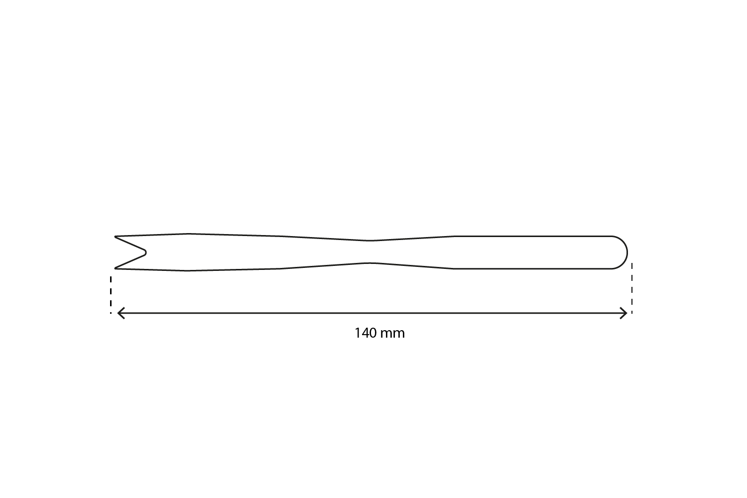 takeaware.nl Bestek Houten snackvork 140mm BIO