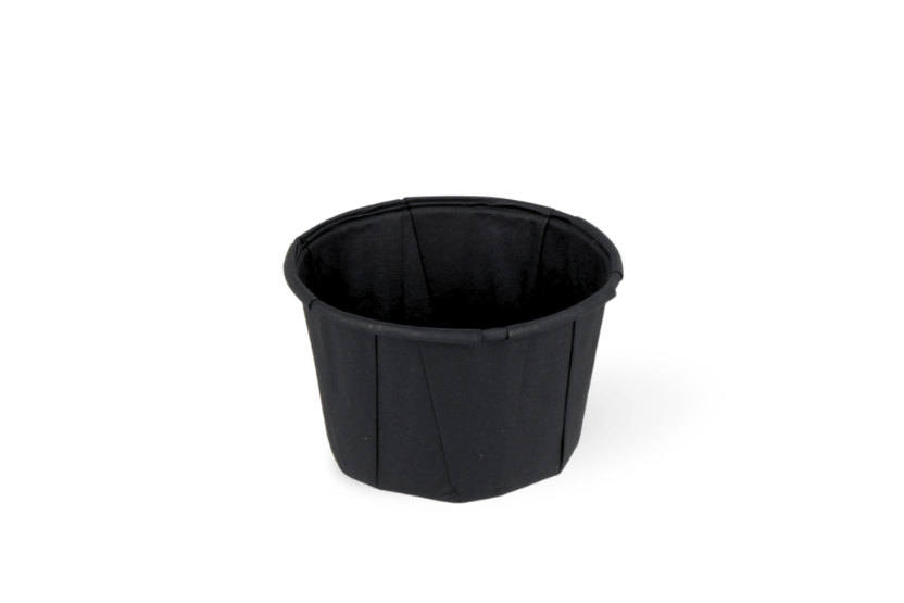 TakeAware.nl Souffle sausbakje papier zwart 60ml 2oz