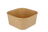 TakeAware.nl Maaltijdbakken en schalen Vierkante maaltijdbak karton 1400ml Kraft 170mm
