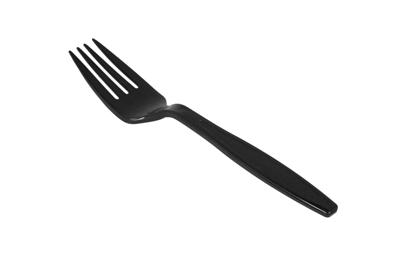 TakeAware.nl Herbruikbare vork 180mm PP zwart