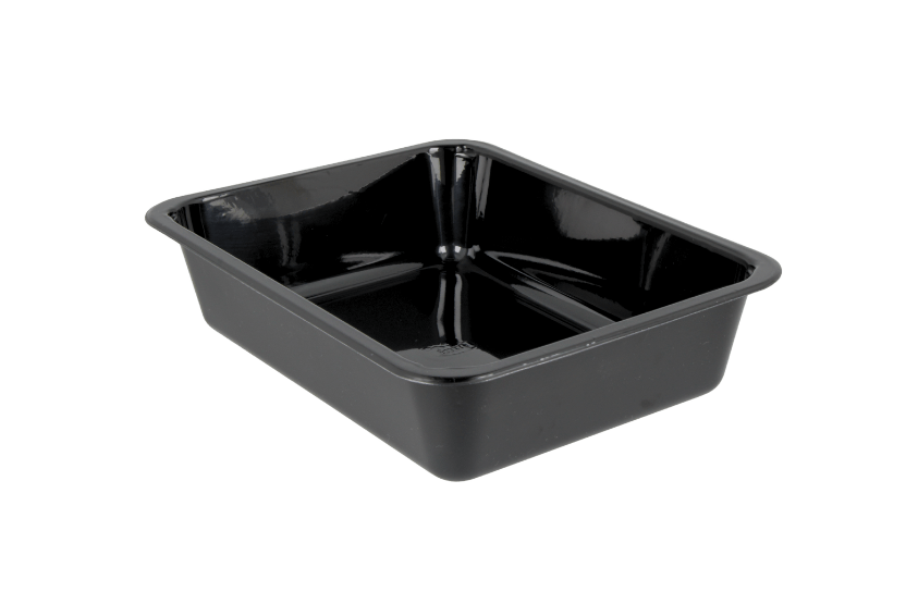TakeAware.nl CPET tray zwart 1 vaks 226x176x54mm