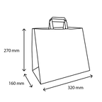 TakeAware.nl Papieren tassen Groot Vis 80 gr. 32+16x27cm