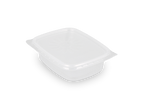 TakeAware.nl Salade & Saus bakjes 150ml 108mm rechthoekig transparant