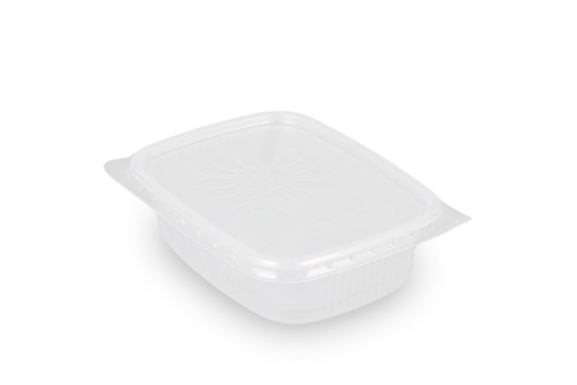 TakeAware.nl Salade & Saus bakjes 150ml 108mm rechthoekig transparant