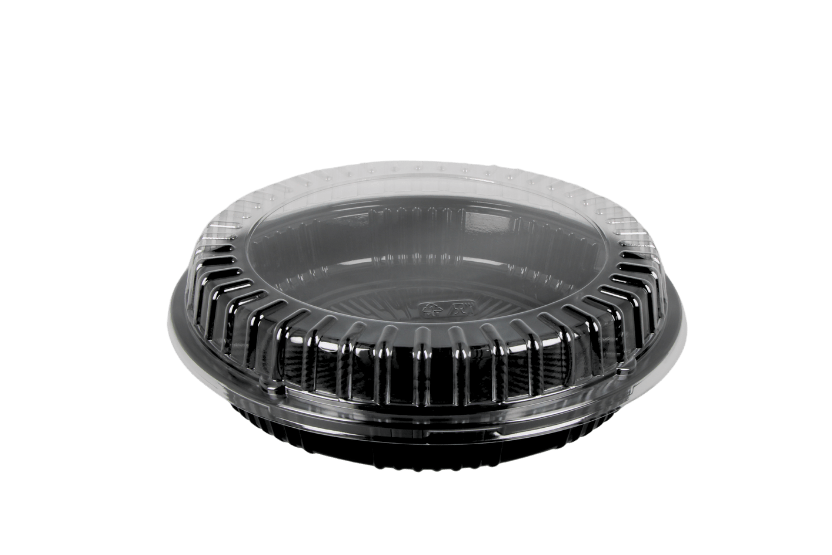 TakeAware.nl Sushi tray SY-53 + deksel rond Ø280mm Zwart