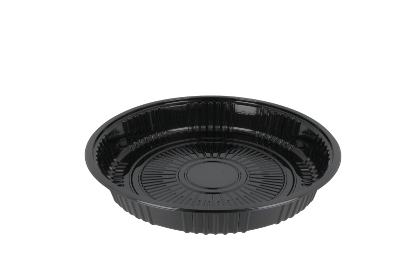 TakeAware.nl Sushi tray SY-53 + deksel rond Ø280mm Zwart