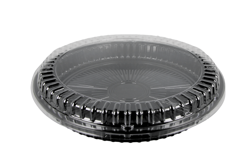TakeAware.nl Sushi tray SY-55 + deksel rond Ø350mm Zwart