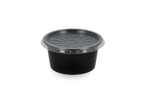 TakeAware.nl Saus- en amusebakjes Rond bakje 80cc Ø70mm Zwart