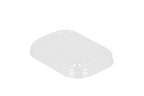 TakeAware.nl Deksel PET rechthoekig 108mm transparant (tbv kraft bakjes)