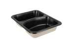 TakeAware.nl Suikerriet menutray 227x178x44mm 2vaks zwart CPET-lam