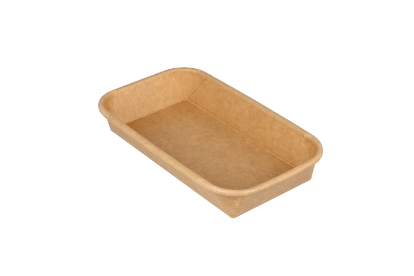 TakeAware.nl Sushi tray karton TA-01 + deksel 160x90x25 Kraft