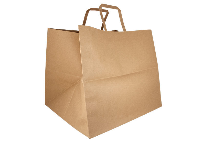 TakeAware.nl Papieren pizza tassen kraft 110 gram 36,5+33x32cm