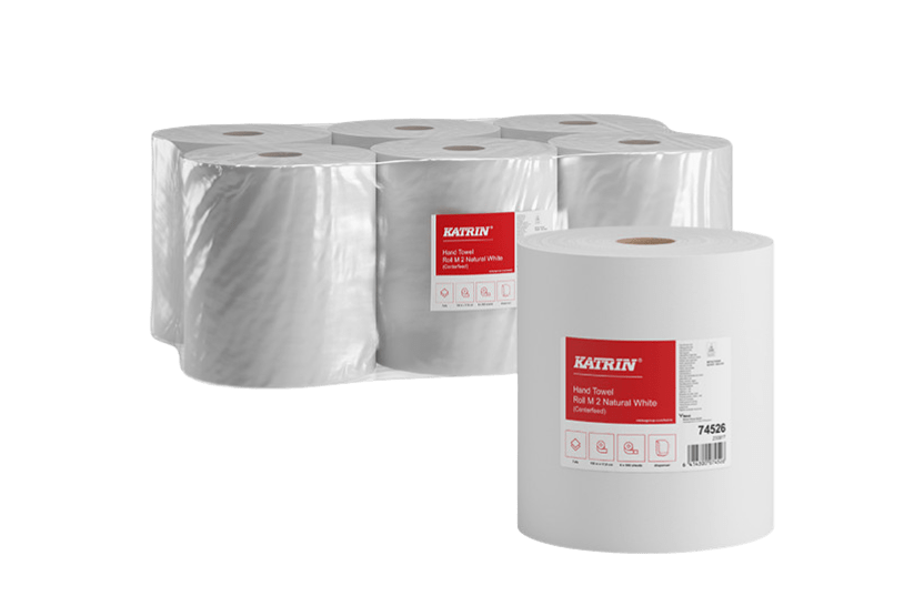 TakeAware.nl Handdoek- en poetspapier Katrin - Poetsrol 2 laags 150 meter (74526)