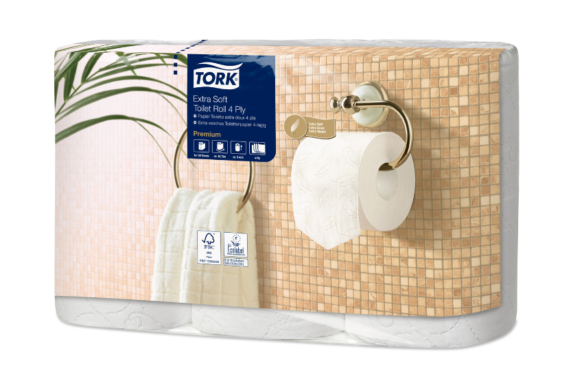 Tork Tork® T4 Extra Zacht Traditioneel Toiletpapier 4-laags 42x150 vellen Premium Wit (110406)