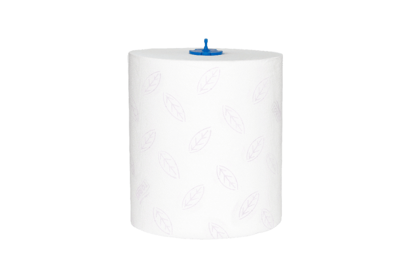 Tork Tork Matic® H1 Zachte Handdoekrol 6x100 m Wit met Blauw Leaf Premium (290016)
