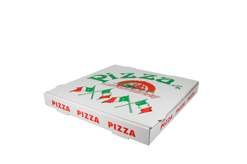 TakeAware.nl Pizzadozen wit 30x30x4cm Pizza Bandiere