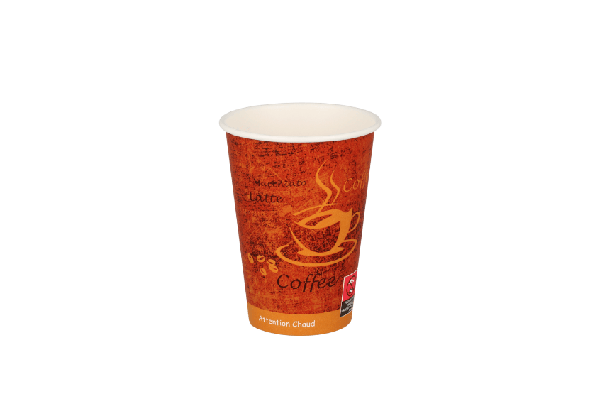 TakeAware.nl Kartonnen koffiebeker 180cc 7oz espresso gold (61805)