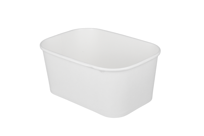 TakeAware.nl Saladebak karton 1000ml 32oz wit (91032BW)