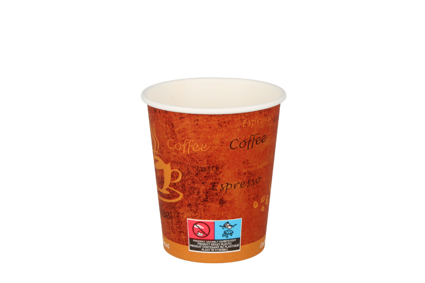 TakeAware.nl 8oz espresso gold paper cup (21802)
