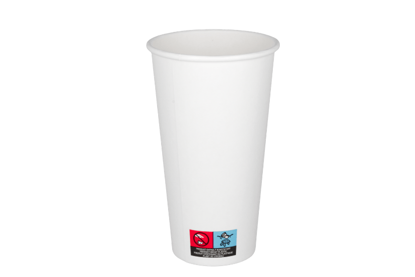 TakeAware.nl Milkshakebeker groot 500ml 20oz wit karton