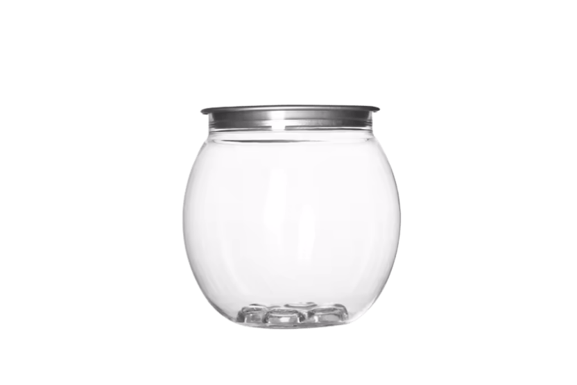 TakeAware.nl PET Can 210ml Bol transparant met #202 FA (Full Aperture) Deksel