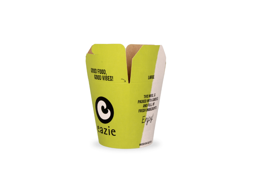 takeaware.nl EAZIE - Wok to Go beker 32oz/1000ml sun kraft