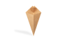 Kraft cone bag with sauce pocket K17 235x170x160mm